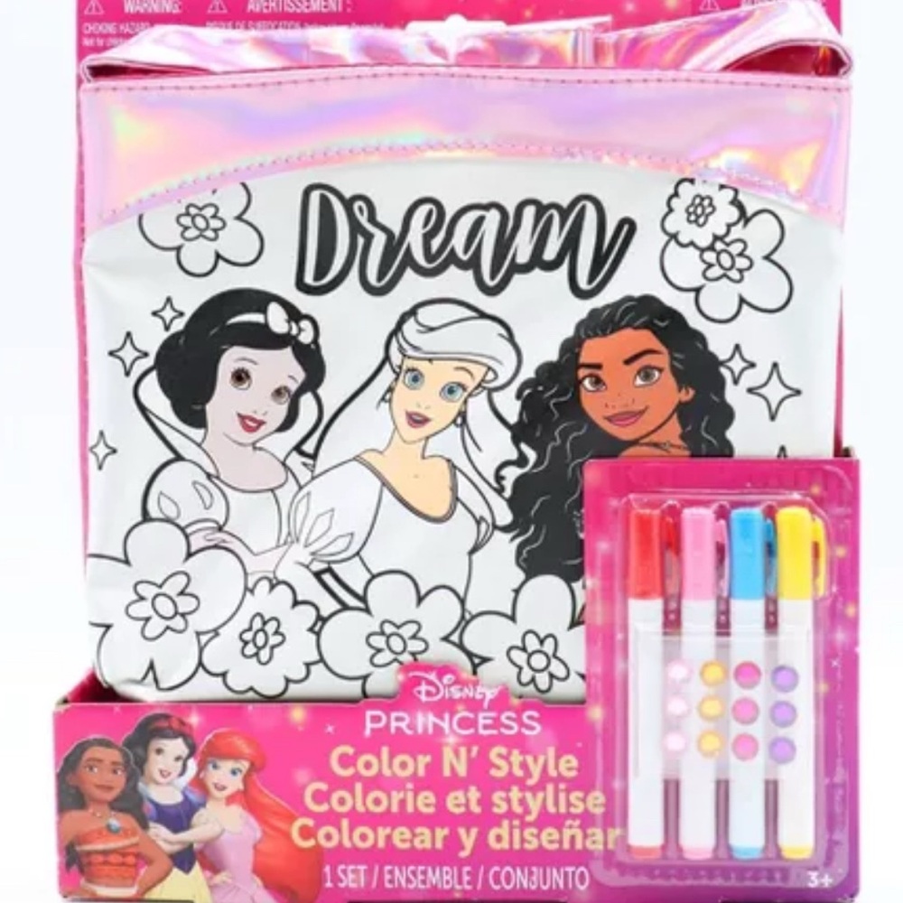 NEW| Disney Princess Creative Coloring Set with Pink and Blue